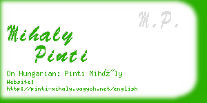 mihaly pinti business card